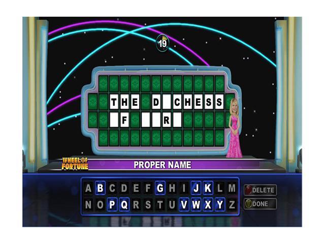 Wheel of fortune video game