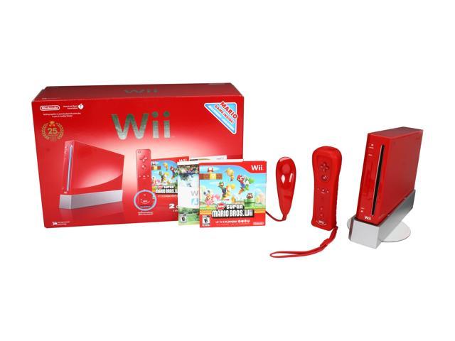 Nintendo Wii New Super Mario Bros. Pack Red Console (RCLSRAAK) for sale  online