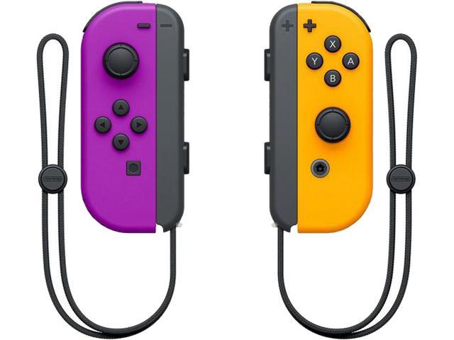 Nintendo Joy Con L R Neon Purple Neon Orange Newegg Com