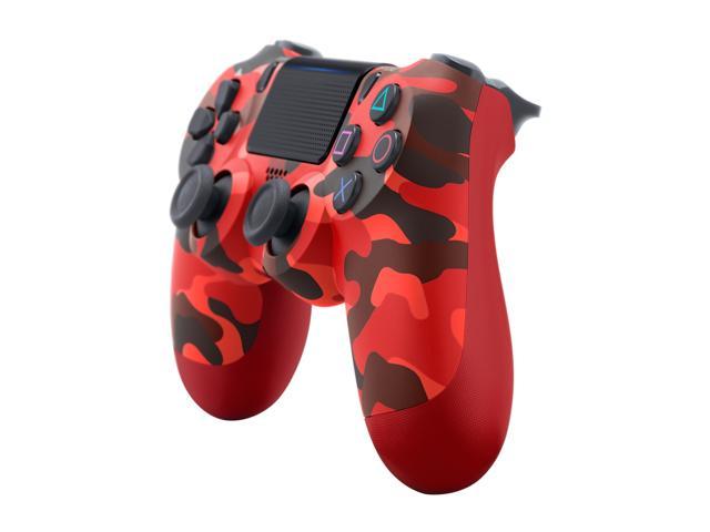 red ps4 controller camo