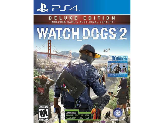 Watch Dogs 2 Deluxe Edition Includes Extra Content Playstation 4 Newegg Com