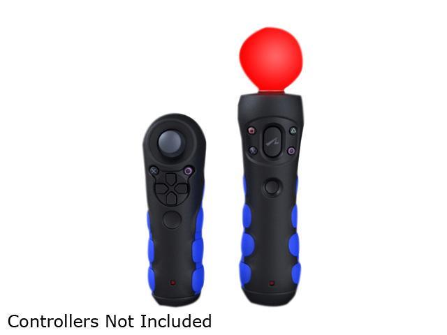 CTA Protective Grips for PlayStation Move Controllers (Black & Blue)