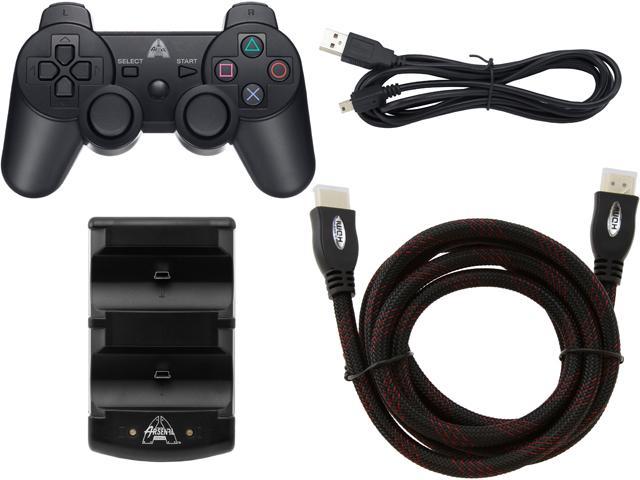 Arsenal PS3 Kit: Bluetooth Controller, HDMI Cable, and Dual charger With USB Cable