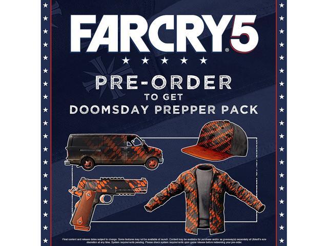 Far Cry 5 Sony PlayStation 4 PS4 Game + Doomsday Prepper Pack