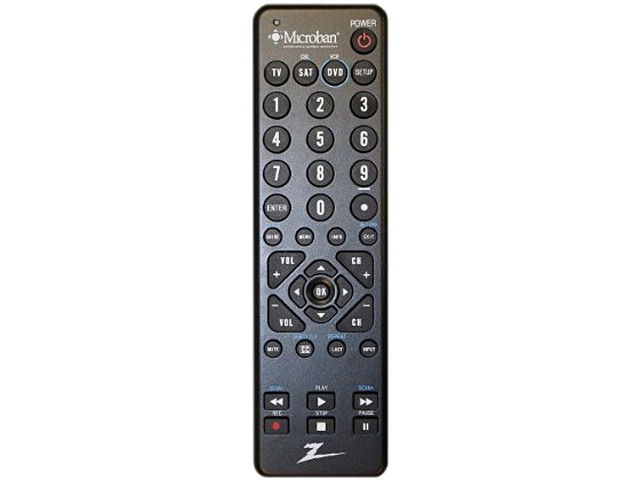Microban Keys Example Zenith ZC300MB Universal Microban Universal Remote 3 Device LRG ...