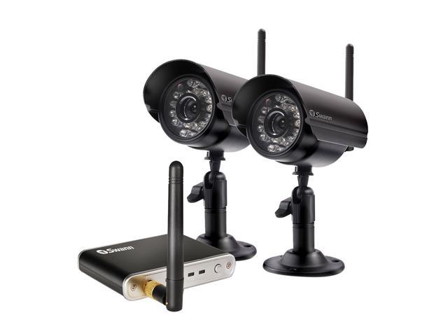 Swann SW322-YD2 380 TV Lines MAX Resolution Digital Wireless 2 Cameras Security Kit - Zero Interference Wireless Security w/ 100% Privacy