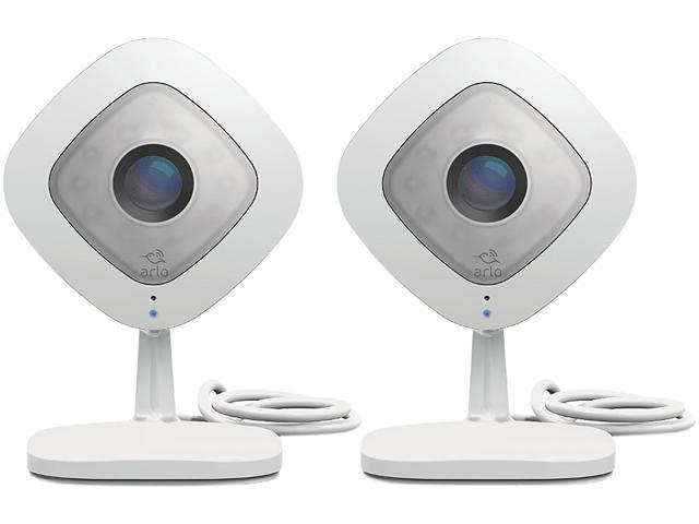 Netgear Arlo Q (2 Pack) 1080p HD Wi-Fi Security Camera with 2 Way Audio & 7 Days of FREE Cloud Recordings - VMC3240-100NAS