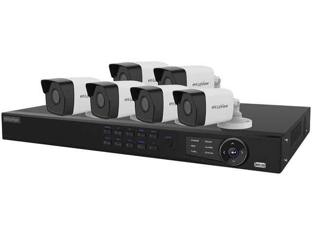 LaView LV-KN988P86A4 Premium IP Surveillance System 8 Channel NVR + 6 x Full HD 1080P Day / Night In / Outdoor Cameras (No HDD Included, Sold Separately)