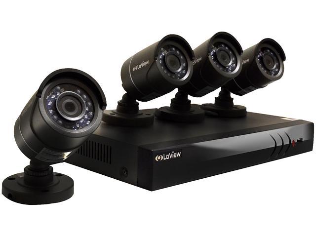 LaView LV-KT948FT4A0 Premium 1080p/720p HD DVR TVI Security System w/ 4 HD 1080p Night Vision Outdoor Camera