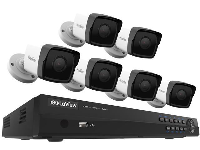 LaView 1080P PoE IP Security Camera System, 6 HD 2MP Cameras with ...