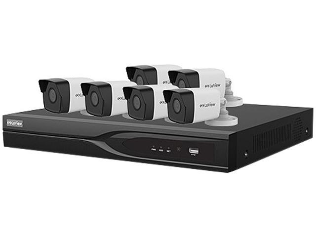 LaView 8 Channel DVR Security System with 6x Extreme HD 5MP Starlight ...