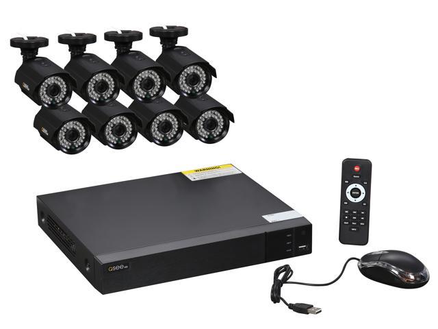 Q-See 8-Channel Full HD 1080p Security System with 8 AHD 1080p Day / Night Bullet Cameras (QTH83-8CN)