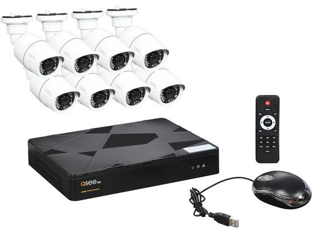 Q-See 8-Channel PoE IP Surveillance System with 8 Full HD 1080p Cameras (QT868-8BC)