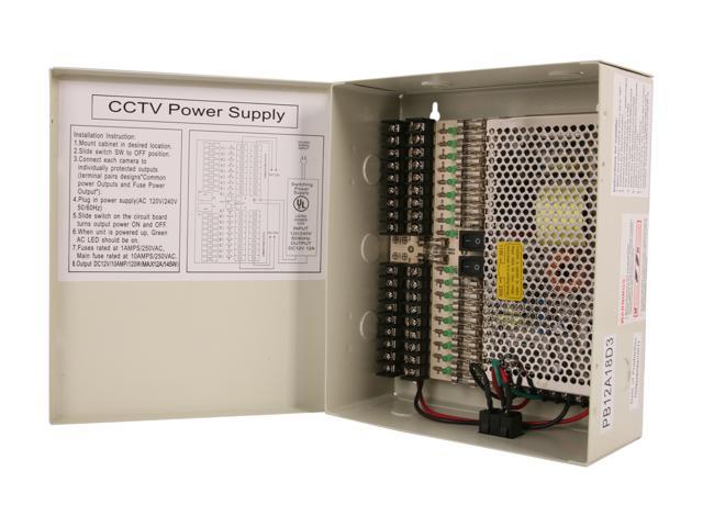 Aposonic A-XPOWERBOX 12V CCTV Power Supply for Surveillance Cameras