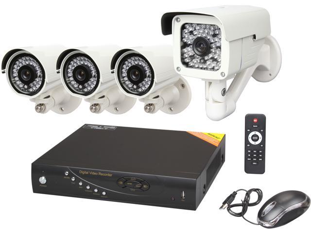 Aposonic A-BR18B4-7E 8 Ch Security Surveillance System with 4x 700TVL Cameras, Mobile Access and Mac OSX Compatible