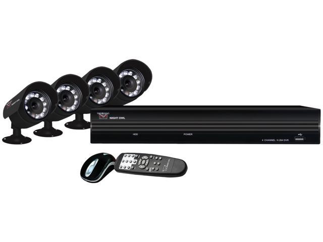 Night Owl NB4-4C115 4 Channel 3G/4G Smart Phone Access DVR (No Hard Drive) with 4 CMOS Night Vision Cameras