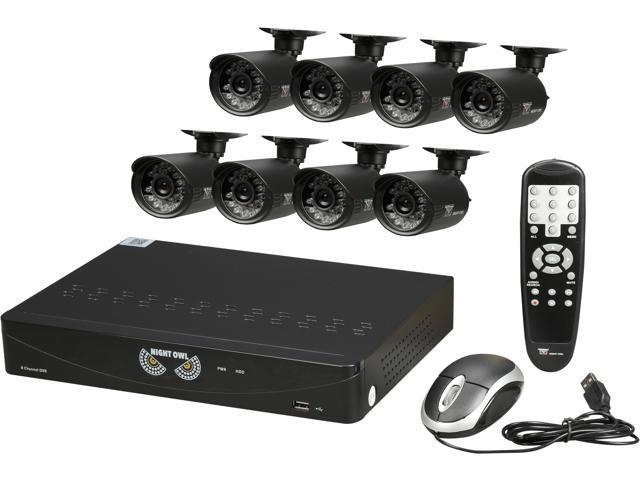 Night Owl B-F650-81-8 8 Channel 8 Channel Video Security System with 8 x 650 TVL Bullet Cameras