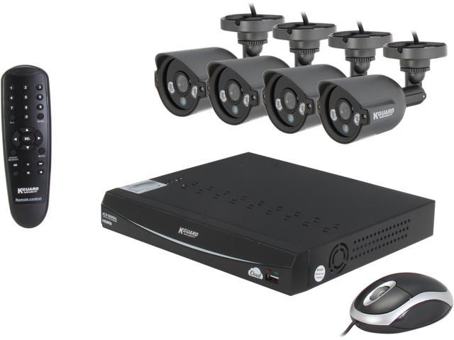 Kguard El421-4hw212b-500g 4 Channel Surveillance Dvr Kit - Newegg.com