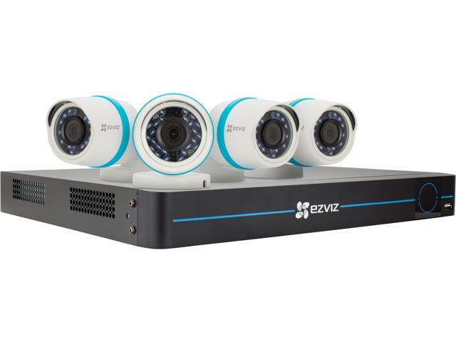 EZVIZ FULL HD 1080p 8 Channel Security System w/ 2TB HDD 4 1080p Bullet Cameras 