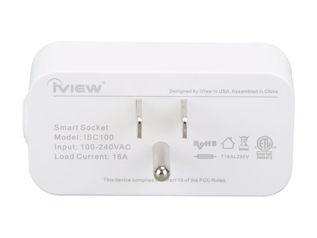 iVIEW ISC100 Smart Wi-Fi Socket Double Pack 