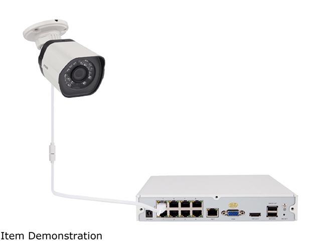 Zmodo ZM-SS76D9D8-4SC-1TB 8 Channel 8 Channel 720p NVR system with 4 HD Indoor / Outdoor IP Cameras & 1TB HDD