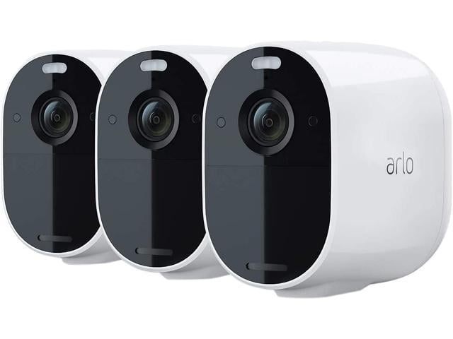 Arlo Essential Spotlight Camera (3-Pack), Wire-Free 1080p Video, Integrated Spotlight, Color Night Vision, 2-Way Audio, Rechargeable Battery, Motion Activated, Direct to WiFi - No Hub Needed, Works with Alexa & Google Assistant