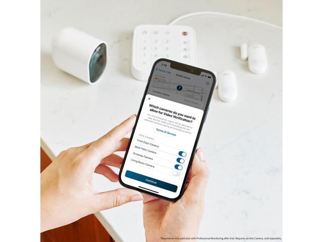Arlo - Home Security System with Wired Keypad Sensor Hub and (2) 8-in-1 ...