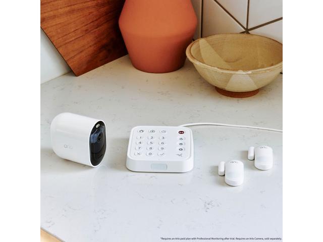 Arlo - Home Security System with Wired Keypad Sensor Hub and (2) 8-in-1 ...