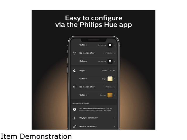 Philips Hue Dusk To Dawn Outdoor Motion Sensor For Smart Home Wireless Easy To Install Hue