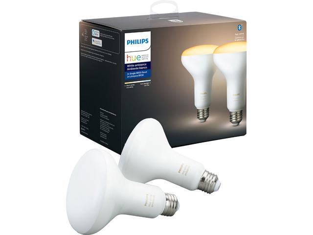 476820 White Philips Outdoor Hue White PAR-38 Smart LED Bulb 2-Pack New
