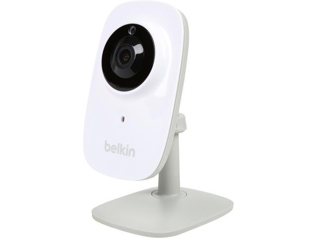 Belkin NetCam HD+ Wi-Fi Enabled Camera Works with WeMo, Includes Night Vision, All Glass Wide Angle Lens, and Infrared Cut-off Filter