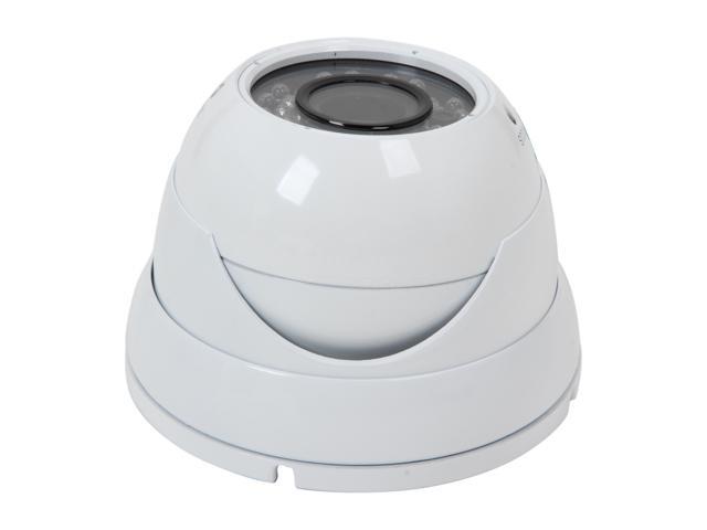 Vonnic VCD505W2 480 TV Lines MAX Resolution Outdoor Night Vision Dome Camera - White