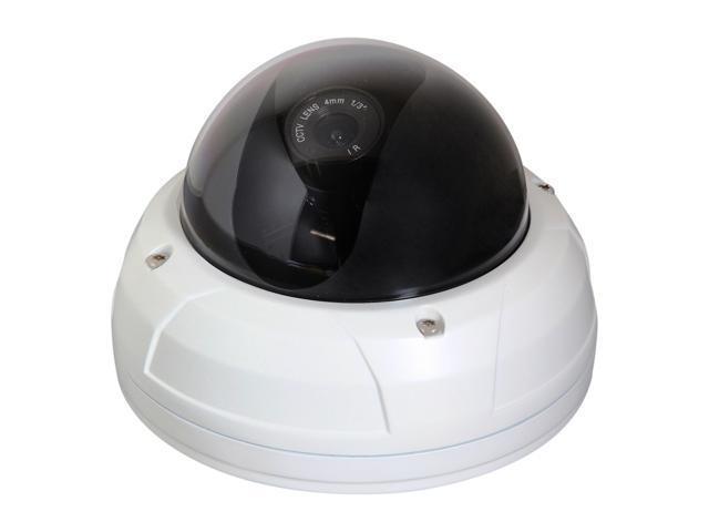 Vonnic VCD510W 480 TV Lines MAX Resolution Outdoor Day/Night Dome Camera - White