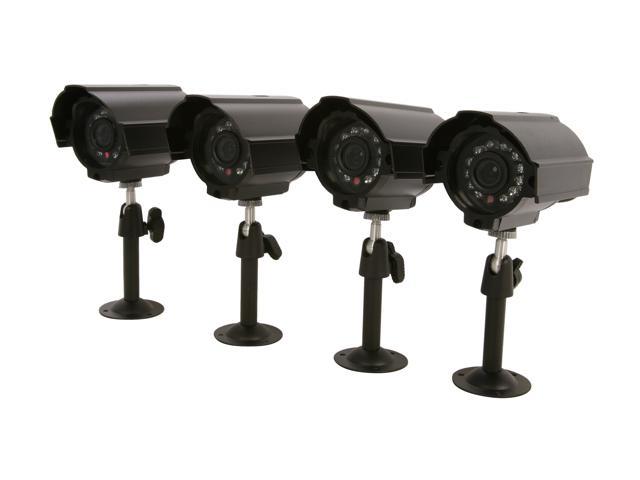 Vonnic VCB4PKD 480 TV Lines MAX Resolution 4-Pack Outdoor Night Vision Bullet Camera
