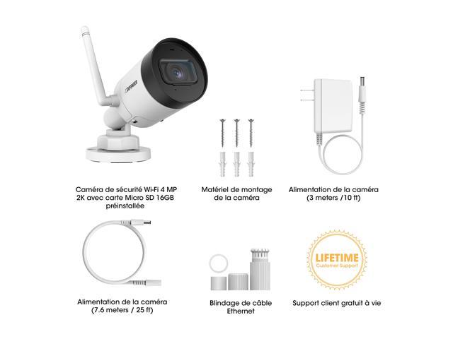 Defender Guard 4 Megapixel 2k Resolution Wi Fi Ip Camera With Mobile Viewing Audio Recording And No Monthly Fees