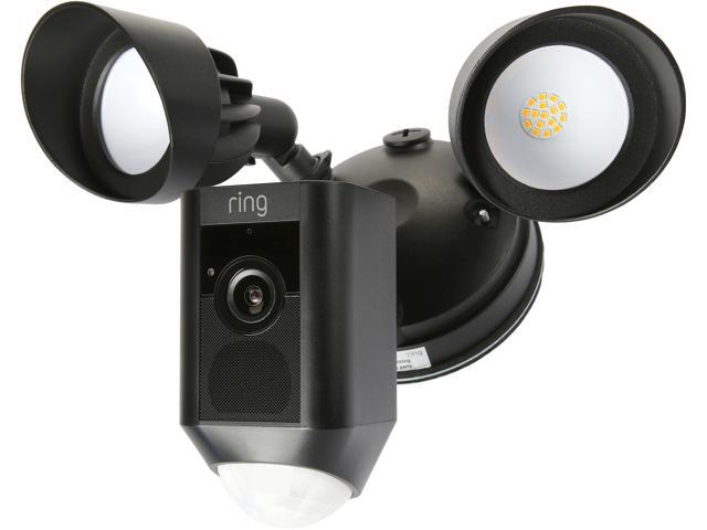 NEW Ring Black Floodlight WiFi Camera Motion-Activated HD Security Cam Alarm 