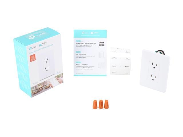 TP Link Kasa Smart KP200 Kasa Smart Plug In Wall Smart Home Wi Fi Outlet  Works with Alexa Google Home IFTTT No Hub Required Remote Control ETL  Certified White - Office Depot