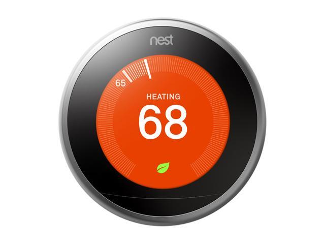 Nest Learning Thermostat - 3rd Generation, Stainless Steel