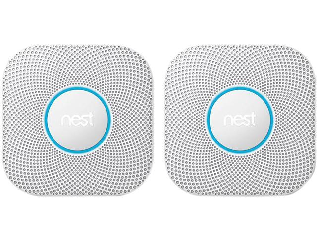 Google Nest Protect 2nd Gen Smoke and Carbon Monoxide Alarm, Battery 2PK (S3000BWEF-K)