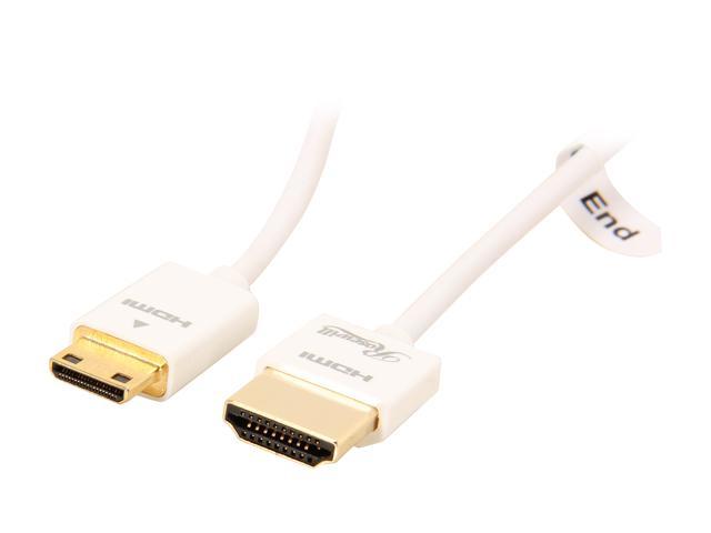 Rosewill RCHN-12002 - 6-Foot Ultra Slim-to-Mini HDMI Cable (A to C Type) with RedMere Technology