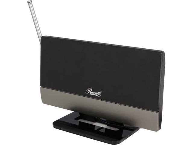 Rosewill RHTA-13001 Digital Antenna, low noise amplifier, VHF reception enhanced, Table placement & wall mounting