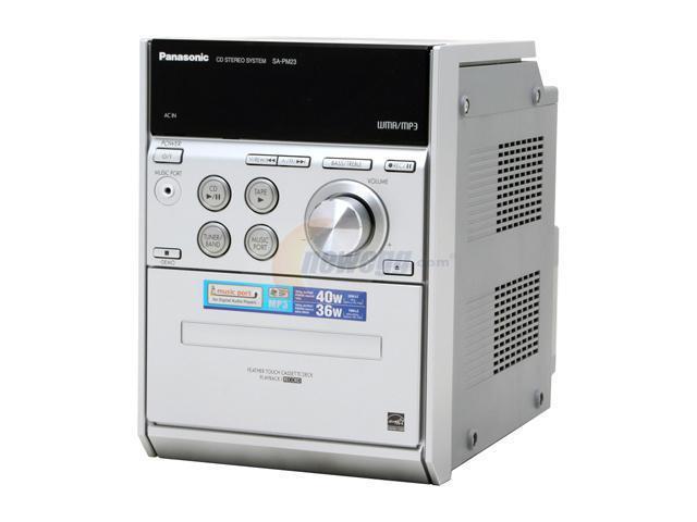 Panasonic CD/Cassette/MP3/Radio 1-Disc Changer Shelf System SC 