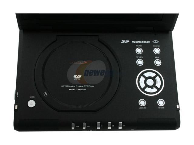 Initial IDM-1250 Portable DVD Players w/USB & Memory Stick Reader