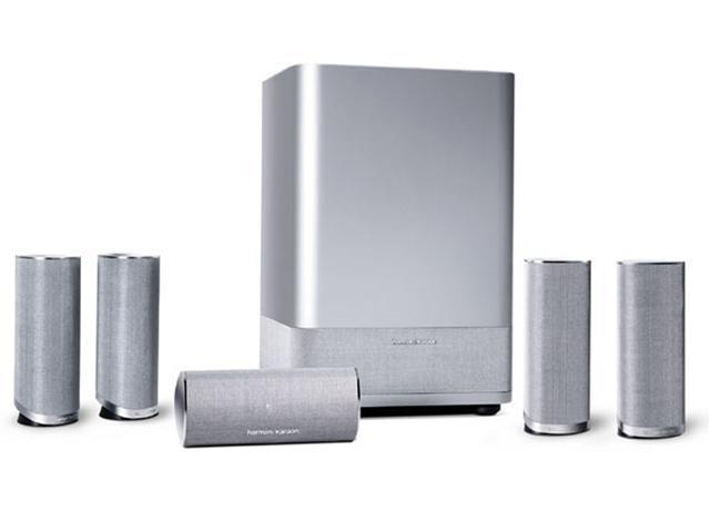 Gaan bevel betaling Harman / Kardon HKTS14 5.1 CH Silver Home Cinema Speaker System - Newegg.com