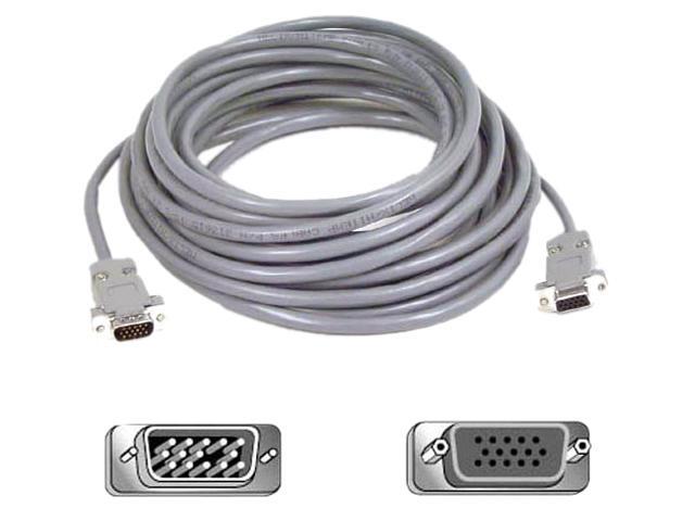 50 Foot VGA Cable 15-pin Male To Male Connector Belkin Pro Computer Cable
