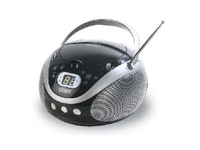 COBY Portable CD Player with AM/FM Stereo Tuner CX-CD241BLK - Newegg.com