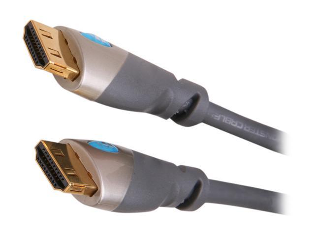 Monster Cable 127658-00 3.28 ft. (1m) Gray 700HD Advanced High Speed HDMI Cable with Ethernet Male to Male