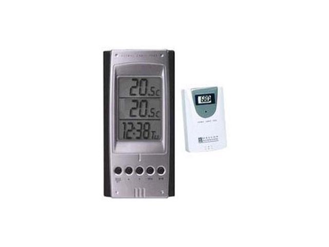 Oregon Scientific Wired Indoor Outdoor Thermometer With Alarm Clock THT312  Used