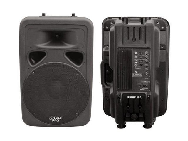 PYLE PPHP-1298A 3 CH 800 Watt Powered 12" Two-Way Plastic Molded Loudspeaker System