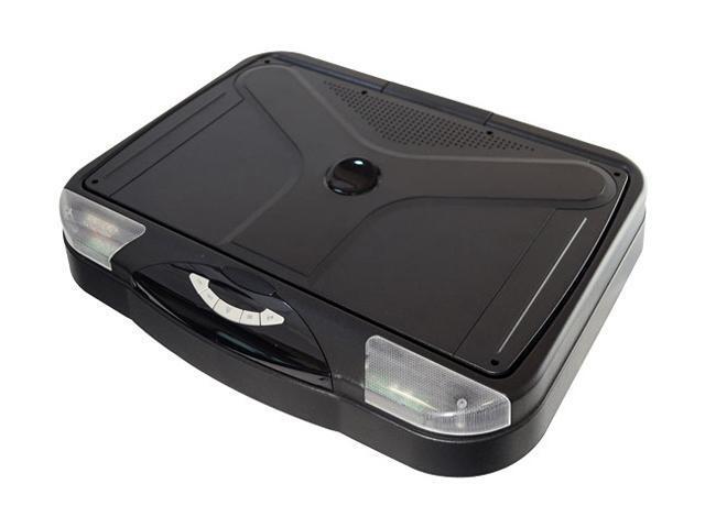 Pyle PLVWR1440 14" Roof Mount TFT Monitor For Cars - DVD/USB/SD/Game Inputs, Built-in IR Transmitter & Dome Lights, Wireless Remote, 12V Power